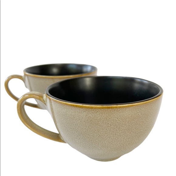 Pier 1 Kioko Flat Cups & Saucer Set Stoneware - Picture 5 of 8